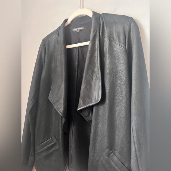 David Lerner Women's Open Moto Faux Suede Jacket, Size Small - Picture 2 of 6